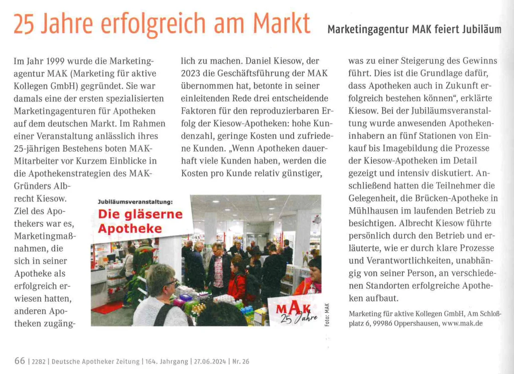 DAZ: 25 Jahre MAK