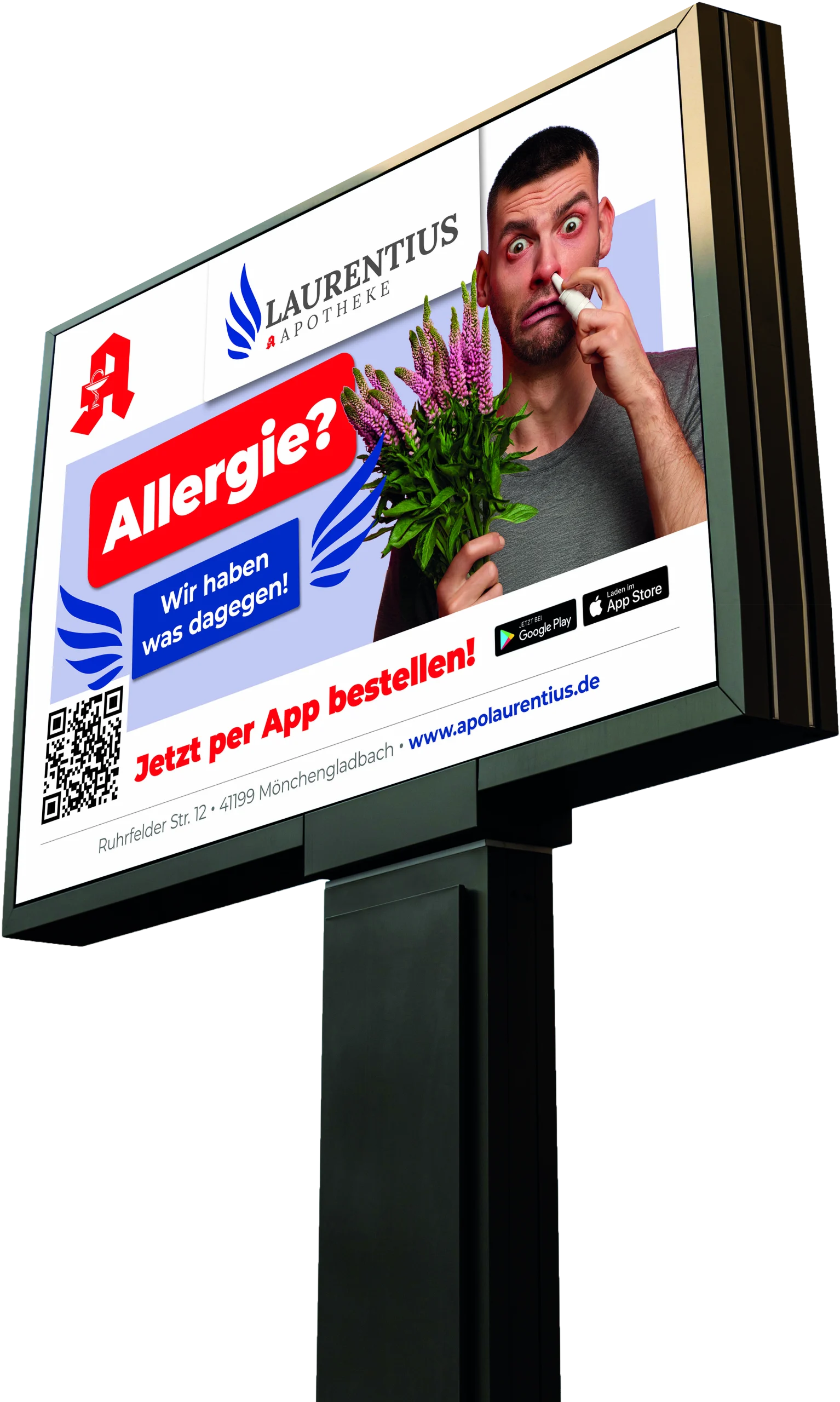 Großflächenplakat für eine Apotheke