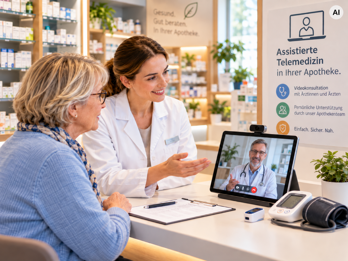 Assistierte Telemedizin in der Apotheke