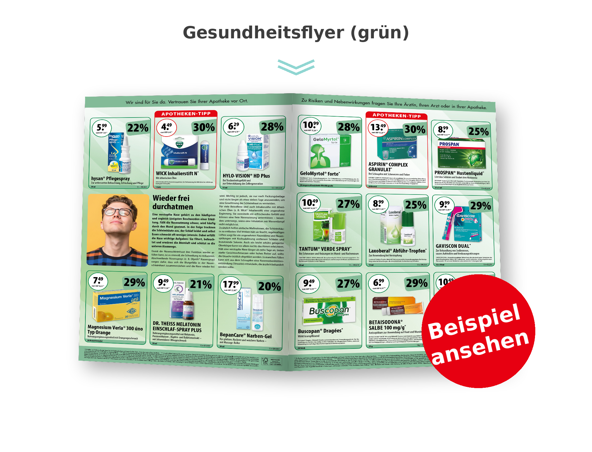Apothekenflyer: Gesundheitsflyer_ Beispiel ansehen